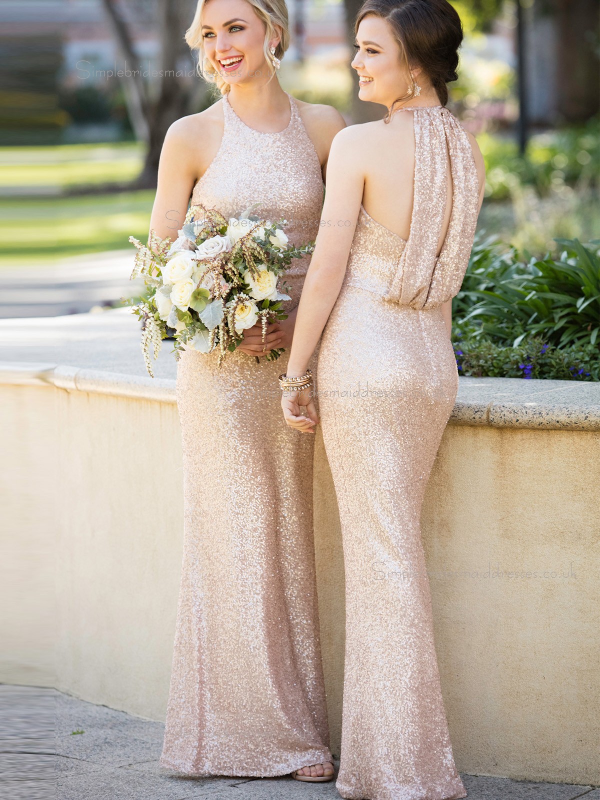 bridesmaid dresses uk rose gold